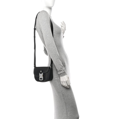 Christian Dior Grained Calfskin Saddle Messenger Bag With Strap Black 2 of 12