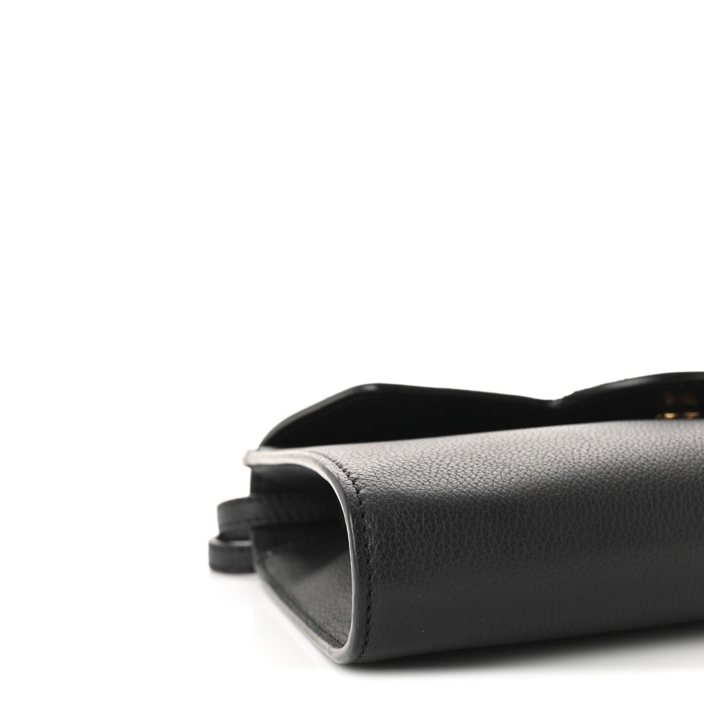 Grained Calfskin La Medusa Crossbody Bag Black