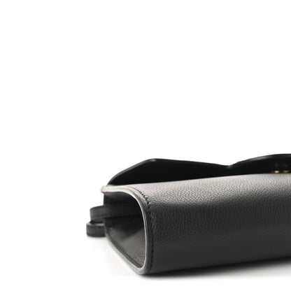 Versace Grained Calfskin La Medusa Crossbody Bag Black 8 of 9