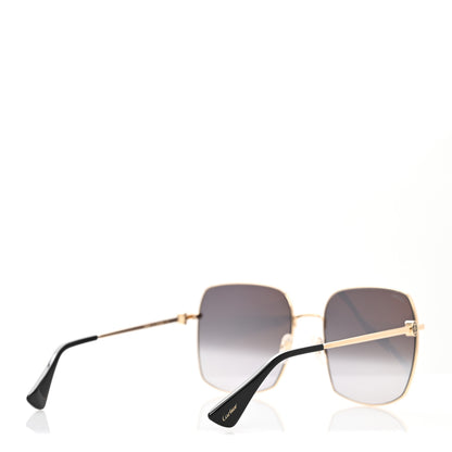 Cartier Metal Double C Squared Sunglasses CT0401S Gold 4 of 8