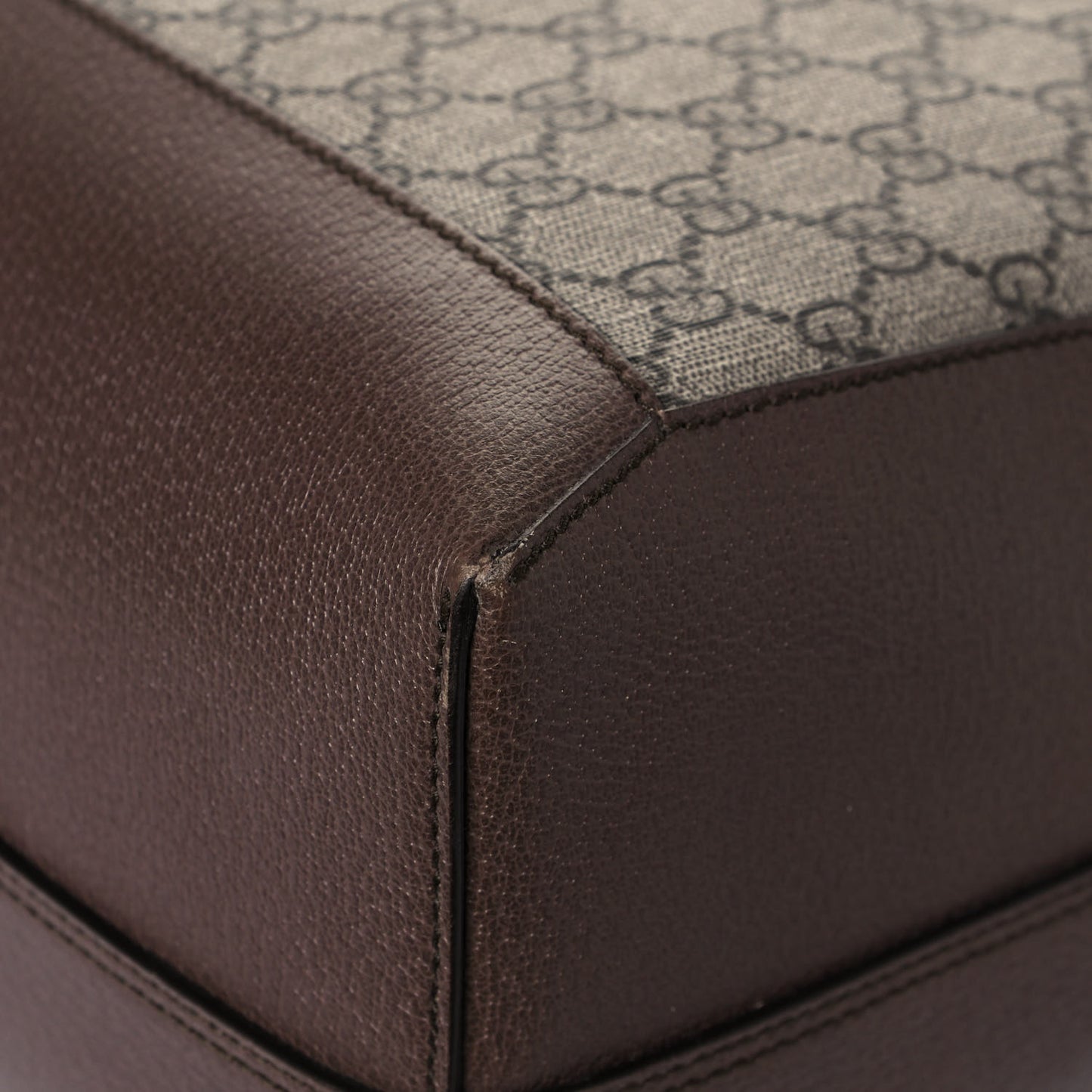 GG Supreme Monogram Web Ophidia Tote Brown