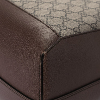Gucci GG Supreme Monogram Web Ophidia Tote Brown 13 of 14