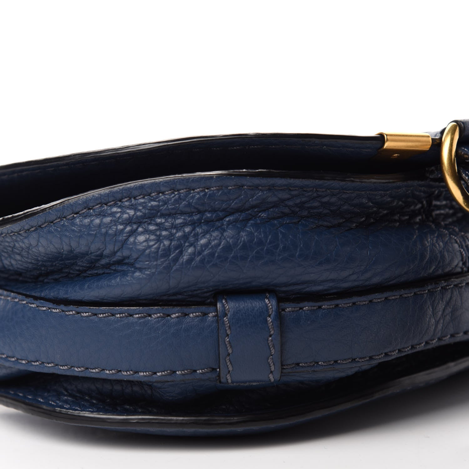 Chloe Calfskin Mini Marcie Round Crossbody Bag Royal Navy 6 of 10