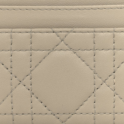 Christian Dior Lambskin Cannage Lady Dior Five-Slots Card Holder Beige 4 of 10