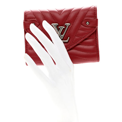 Louis Vuitton Calfskin New Wave Compact Wallet Rouge 2 of 6