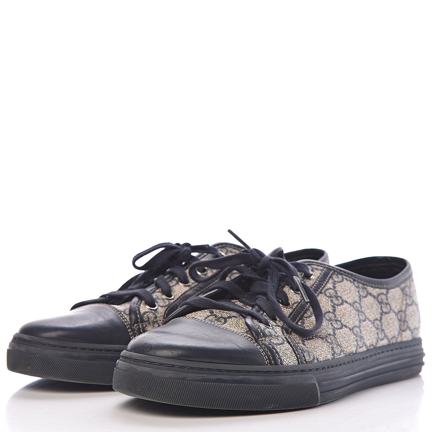 GG Supreme Monogram Mens Sneakers 6.5 Navy