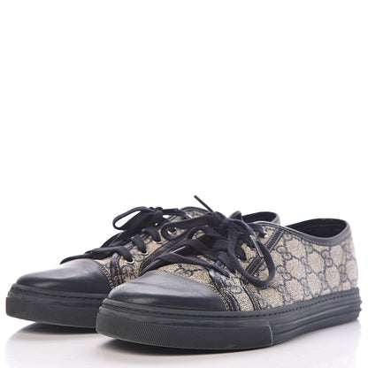Gucci GG Supreme Monogram Mens Sneakers 6.5 Navy 3 of 14
