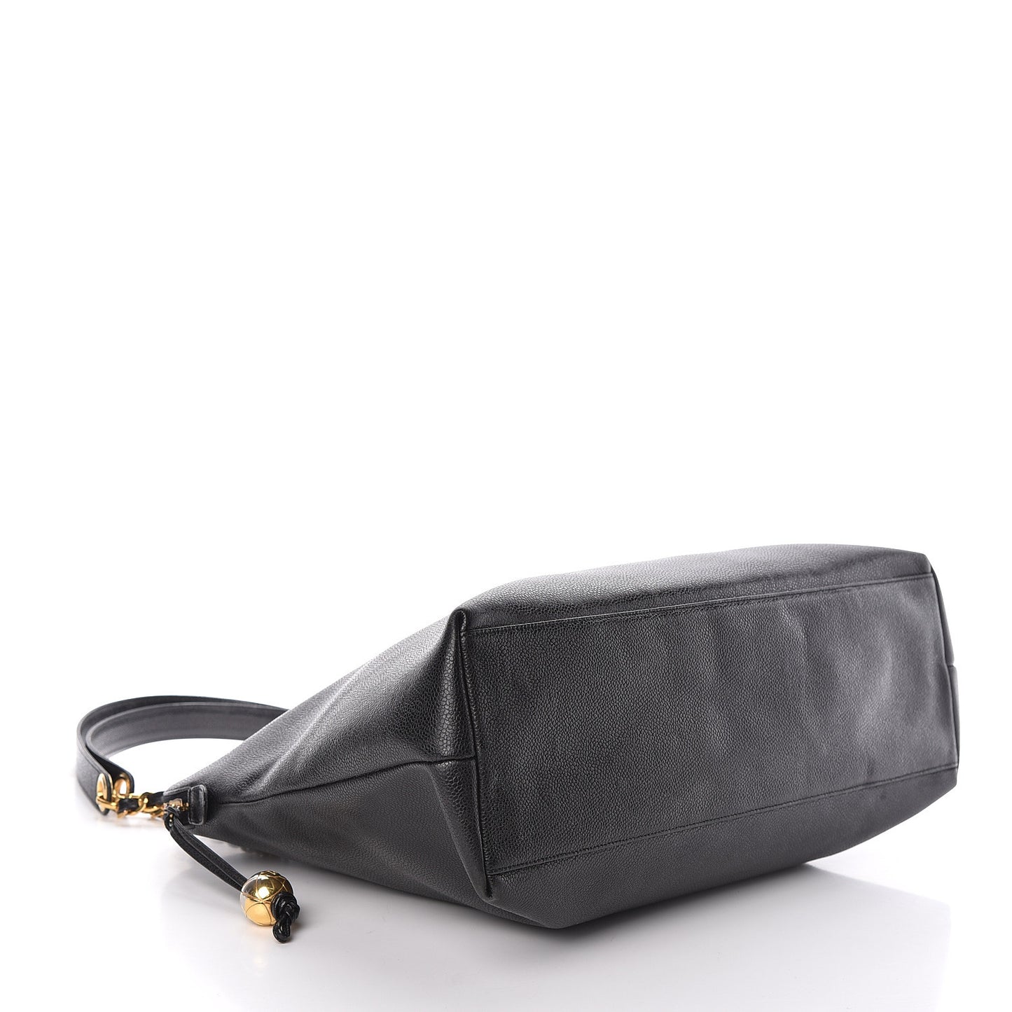 Caviar Large CC Shoulder Bag Black
