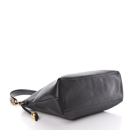 Chanel Caviar Large CC Shoulder Bag Black 4 of 12