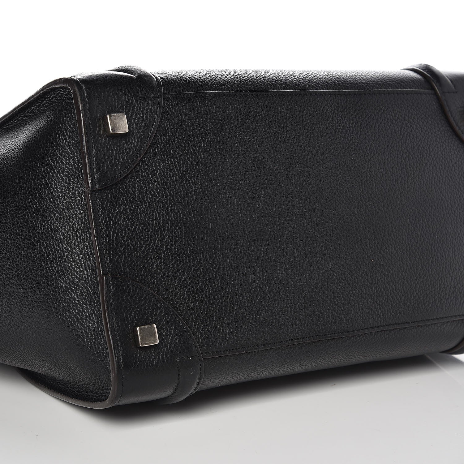 Celine Drummed Calfskin Mini Luggage Black 9 of 9