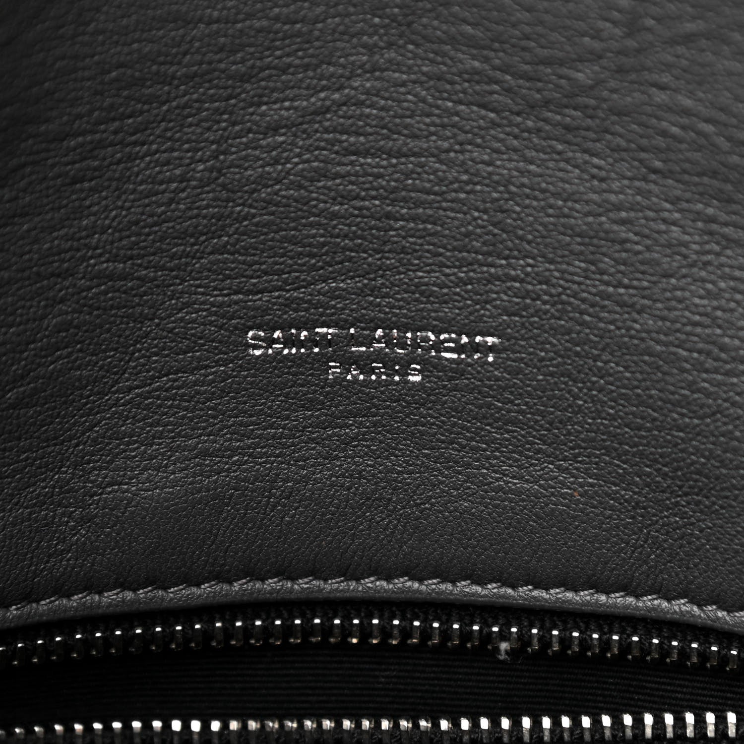 Saint Laurent Calfskin Quilted Medium Loulou Puffer Monogram Chain Satchel Storm 6 of 12
