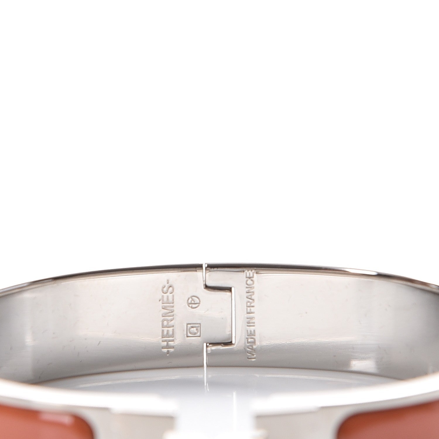 Hermes Enamel Narrow Clic Clac H Bracelet PM Mango 3 of 5