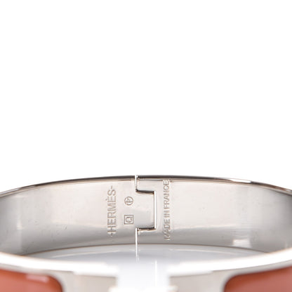 Hermes Enamel Narrow Clic Clac H Bracelet PM Mango 3 of 5