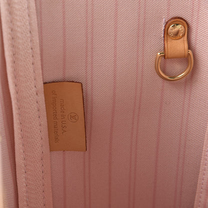 Louis Vuitton Damier Azur Neo Neverfull MM Rose Ballerine 9 of 11