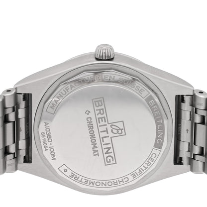 Breitling Stainless Steel 36mm Chronomat Automatic Watch Mint Green A10380 4 of 5