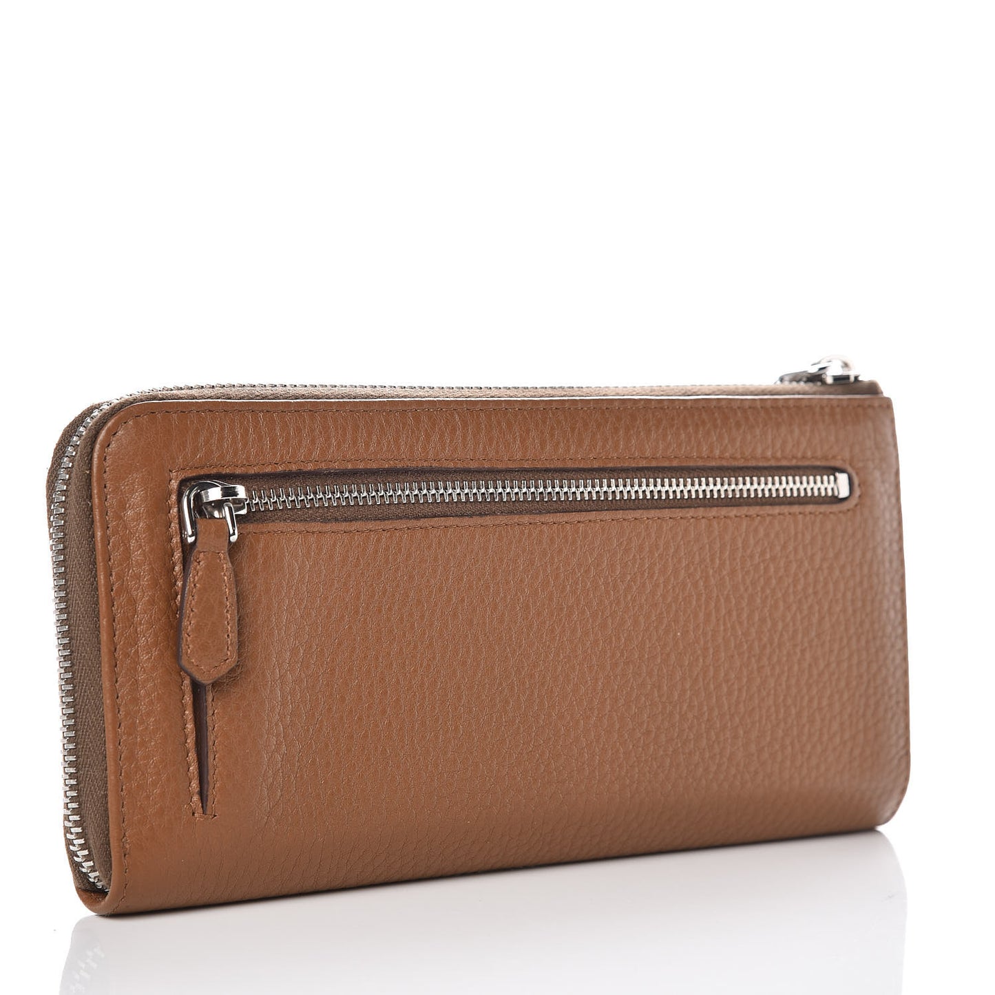 Vitello Phenix Zip Around Wallet Cannella