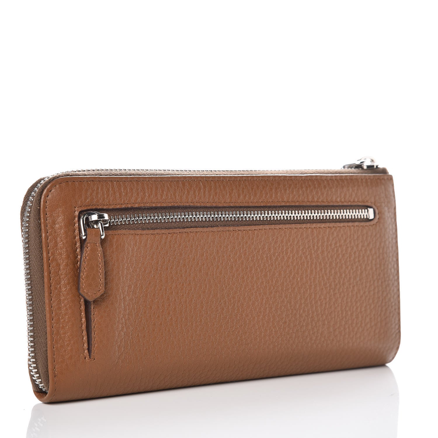 Prada Vitello Phenix Zip Around Wallet Cannella 3 of 7