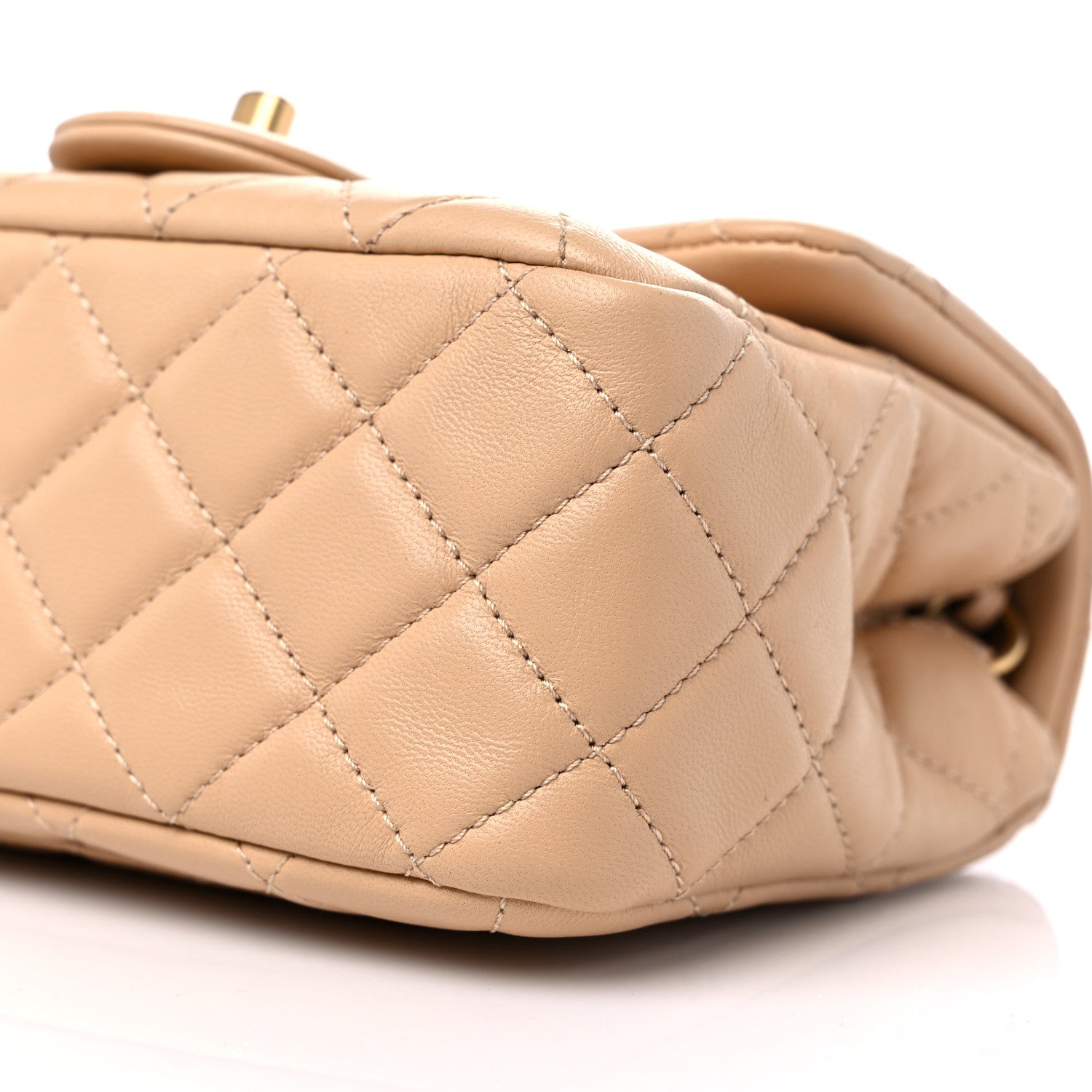 Chanel Lambskin Quilted Mini Pearl Crush Flap Beige 9 of 11