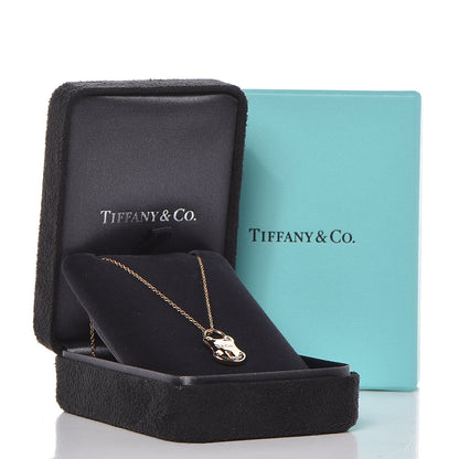 Tiffany 18K Rose Gold Emblem Lock Pendant Necklace 8 of 8