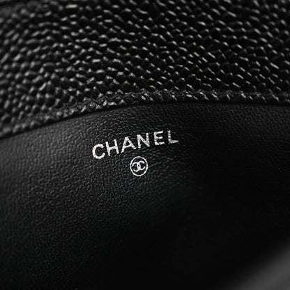 Chanel Caviar Timeless CC Cosmetic Pouch Black 6 of 13