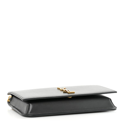 Saint Laurent Smooth Calfskin Monogram Phone Holder Crossbody Pebble 4 of 11