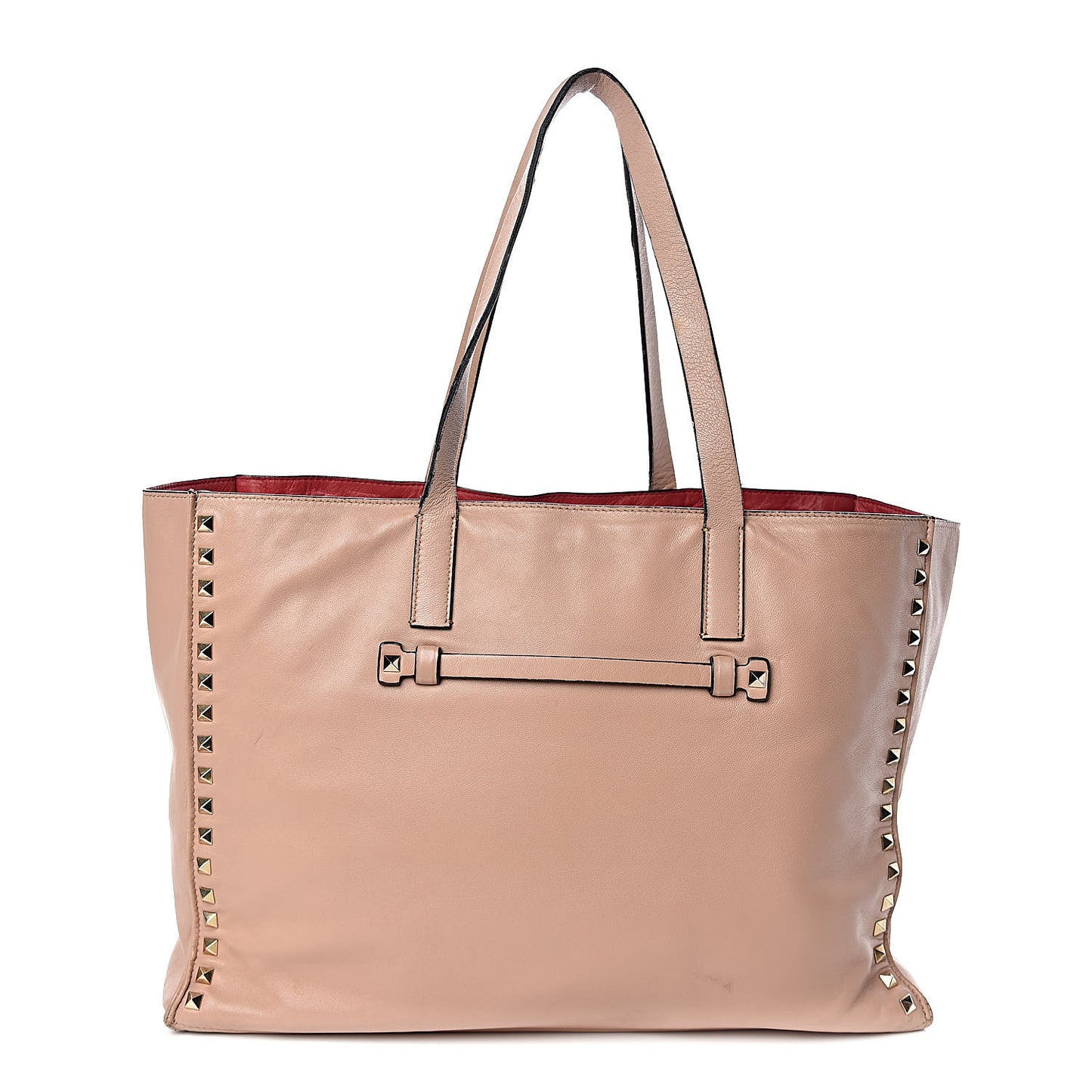 Nappa Medium Rockstud Soft Tote Soft Noisette