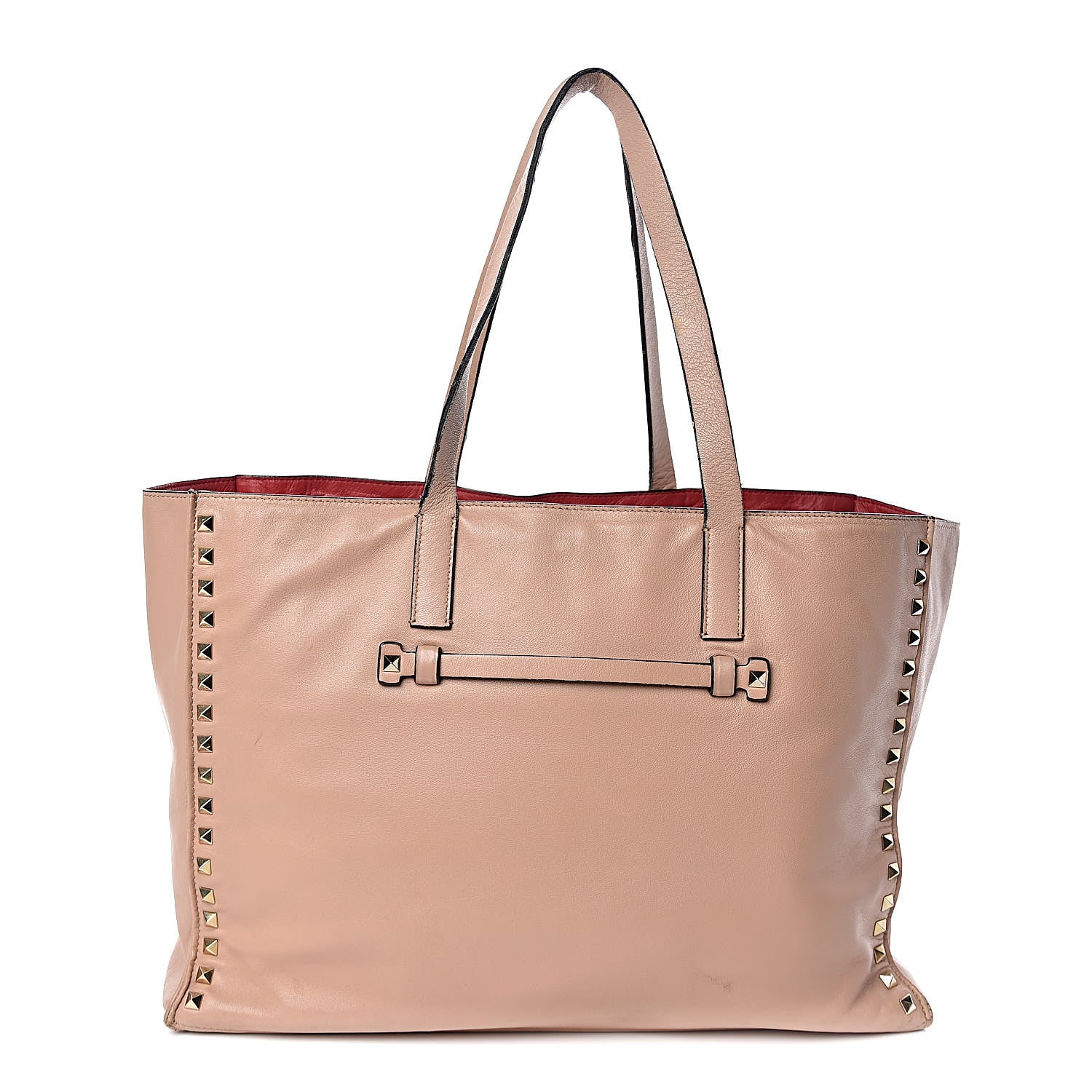 Valentino Garavani Nappa Medium Rockstud Soft Tote Soft Noisette 1 of 15