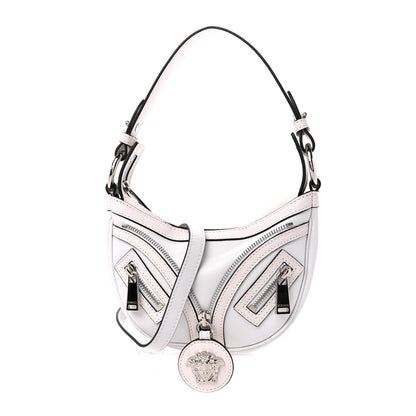 Versace Calfskin La Medusa Archive Hobo White 1 of 11