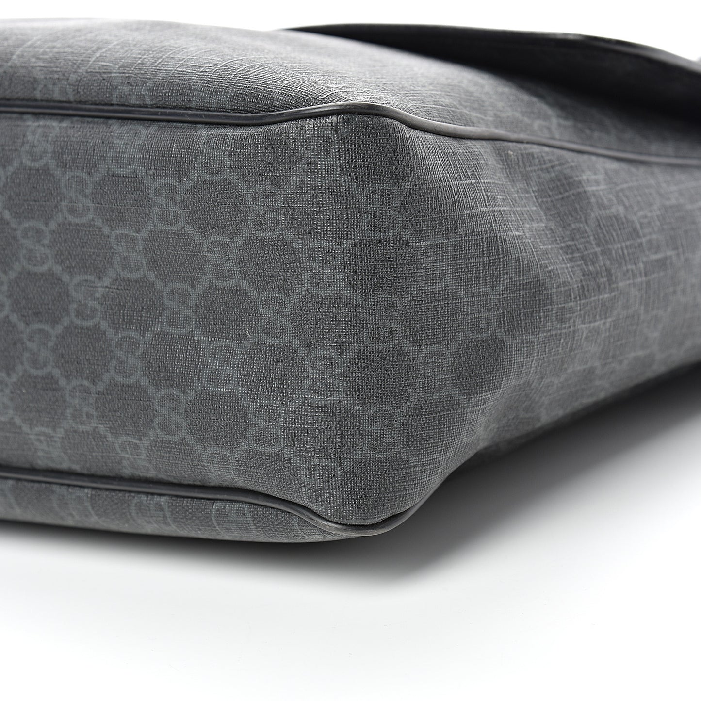 GG Plus Monogram Medium Flap Messenger Bag Black