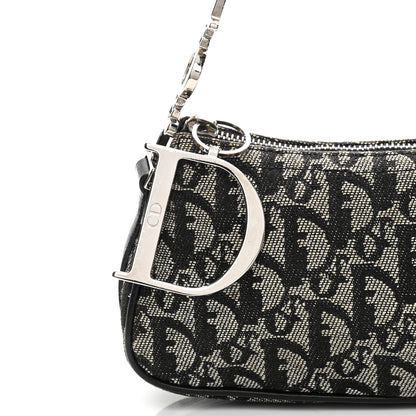 Christian Dior Monogram Shoulder Bag Pochette Black 8 of 14