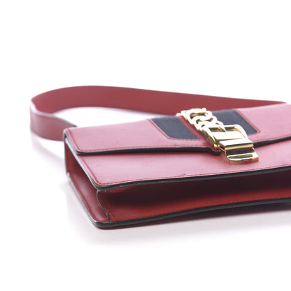 Gucci Calfskin Small Sylvie Shoulder Bag Hibiscus Red 11 of 15