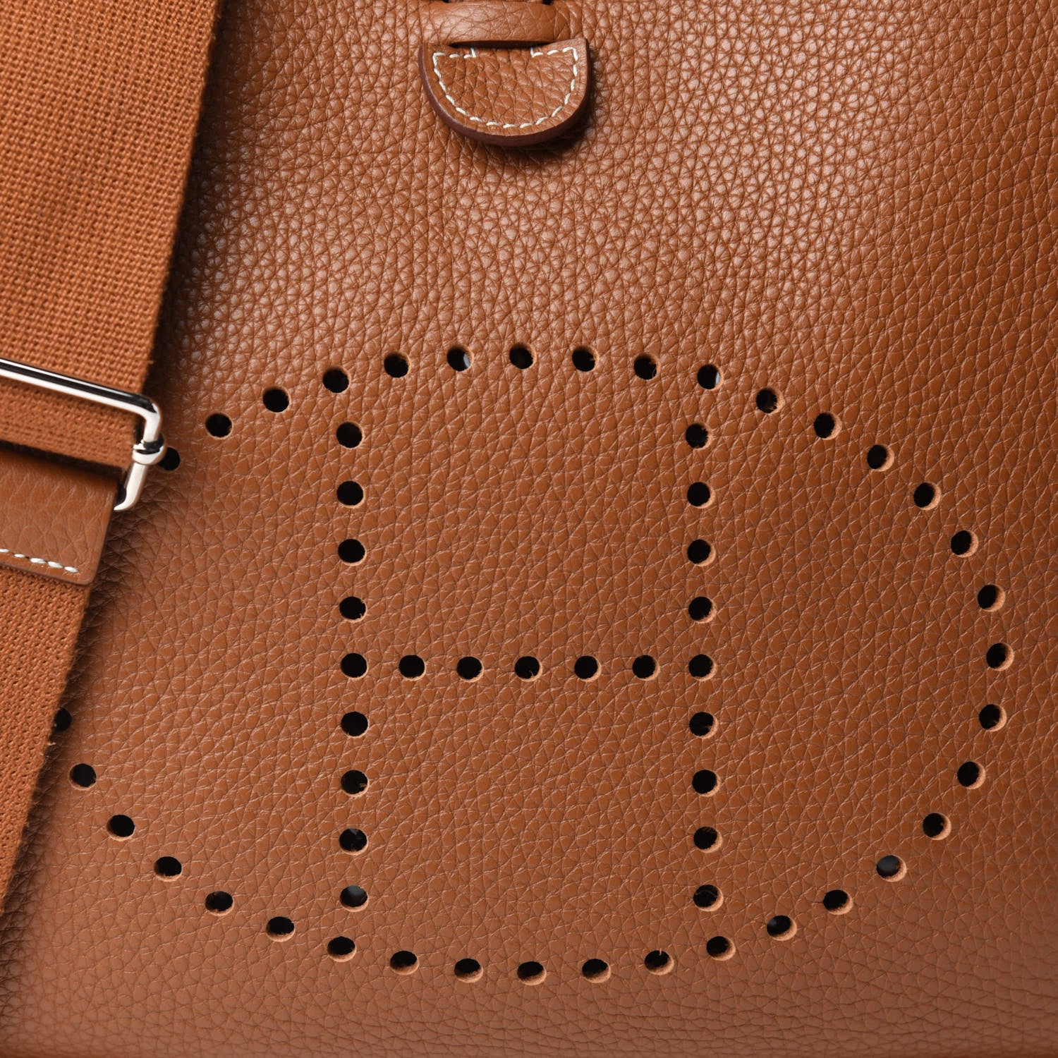 Hermes Taurillon Clemence Evelyne III PM Gold 10 of 11