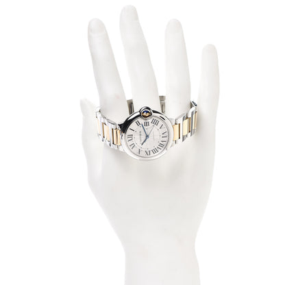 Cartier Stainless Steel 18K Yellow Gold 36mm Ballon Bleu De Automatic Watch 3 of 12