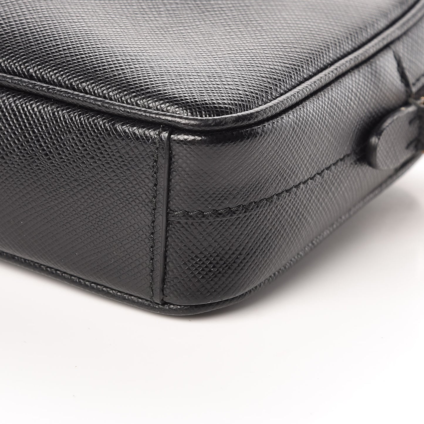 Saffiano Small Camera Crossbody Bag Black