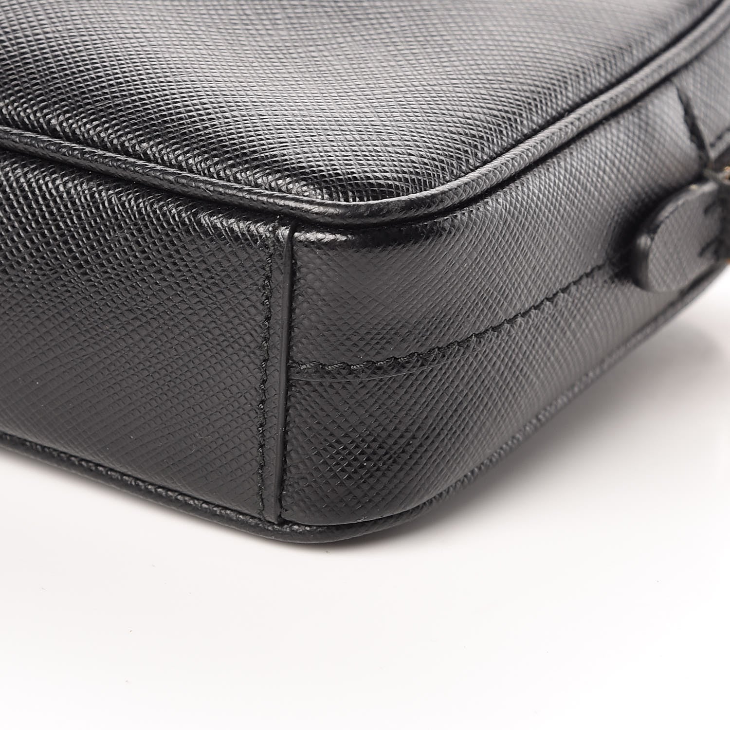 Prada Saffiano Small Camera Crossbody Bag Black 10 of 10