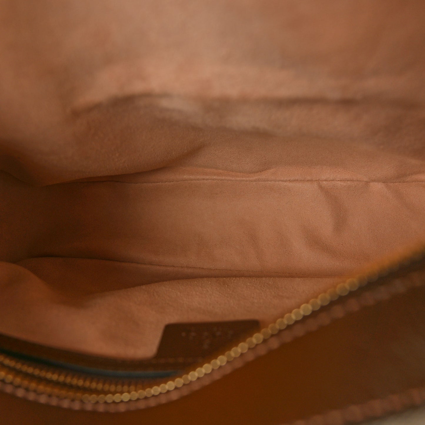 GG Supreme Monogram Small Horsebit 1955 Shoulder Bag Beige Brown Sugar