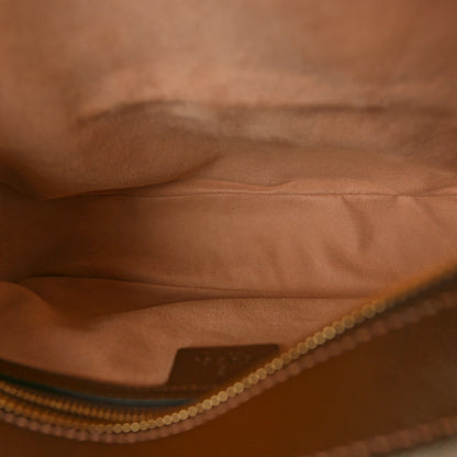 Gucci GG Supreme Monogram Small Horsebit 1955 Shoulder Bag Beige Brown Sugar 5 of 10