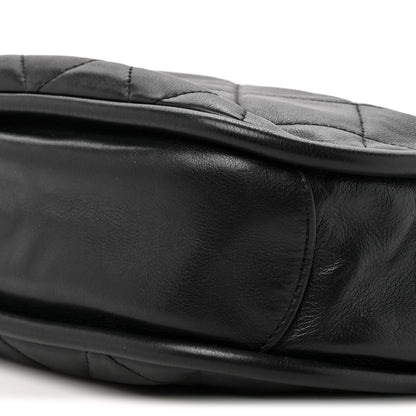 Chanel Shiny Lambskin Quilted Fashion Therapy Hobo Black 8 of 9