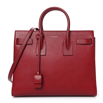 Saint Laurent Calfskin Small Sac De Jour Oxblood 1 of 11