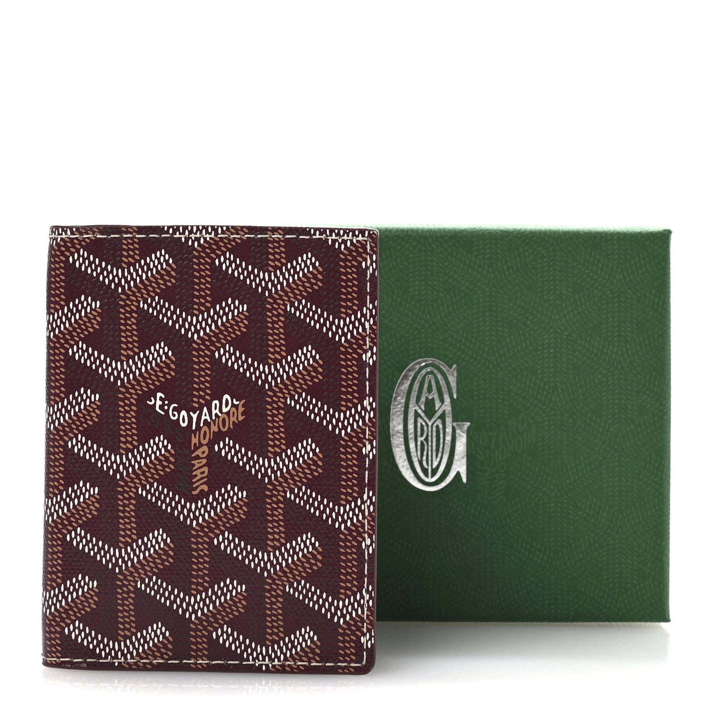 Goyardine Saint Marc Folding Card Case Bordeaux