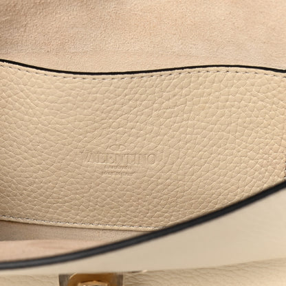 Valentino Garavani Pebbled Calfskin Medium Rockstud Flip Lock Crossbody Bag Light Ivory 6 of 22