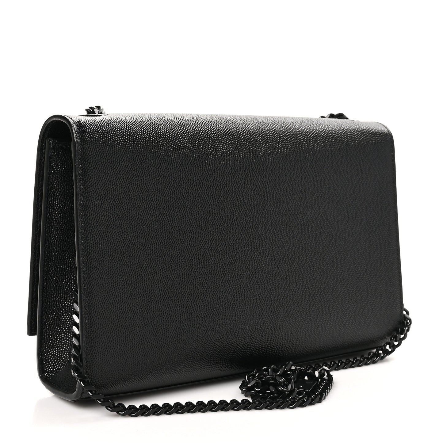 Grain De Poudre Medium Classic Monogram Monochrome Kate Satchel Black