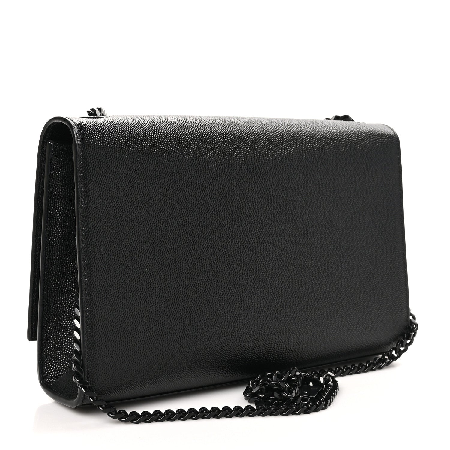 Saint Laurent Grain De Poudre Medium Classic Monogram Monochrome Kate Satchel Black 3 of 10
