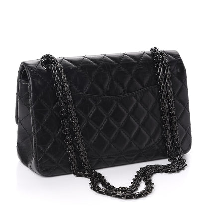 Chanel Aged Calfskin Quilted 2.55 Reissue 225 Flap So Black 2 of 9