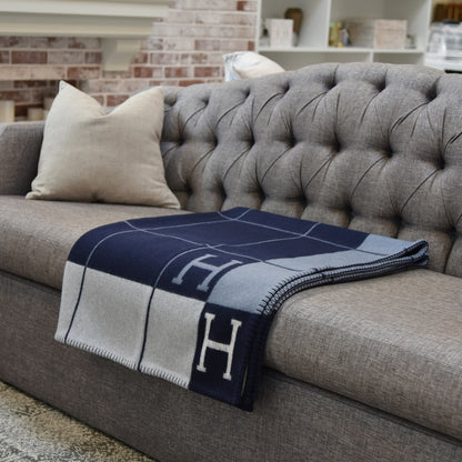 Hermes Wool Cashmere Avalon III Blanket Caban Ecru 2 of 4