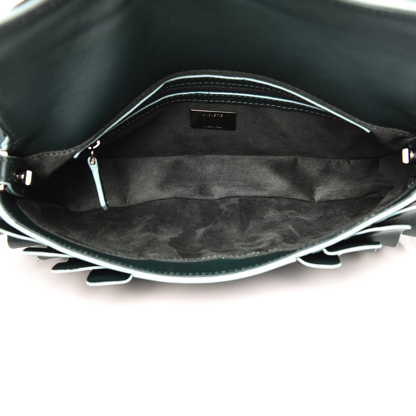 Vitello Seta Multi Waves Baguette Vert Inglese