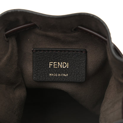 Fendi Suede Vitello King F is Fendi Micro FF Mini Mon Tresor Bucket Bag Sigaro Marrone Ebano 7 of 10