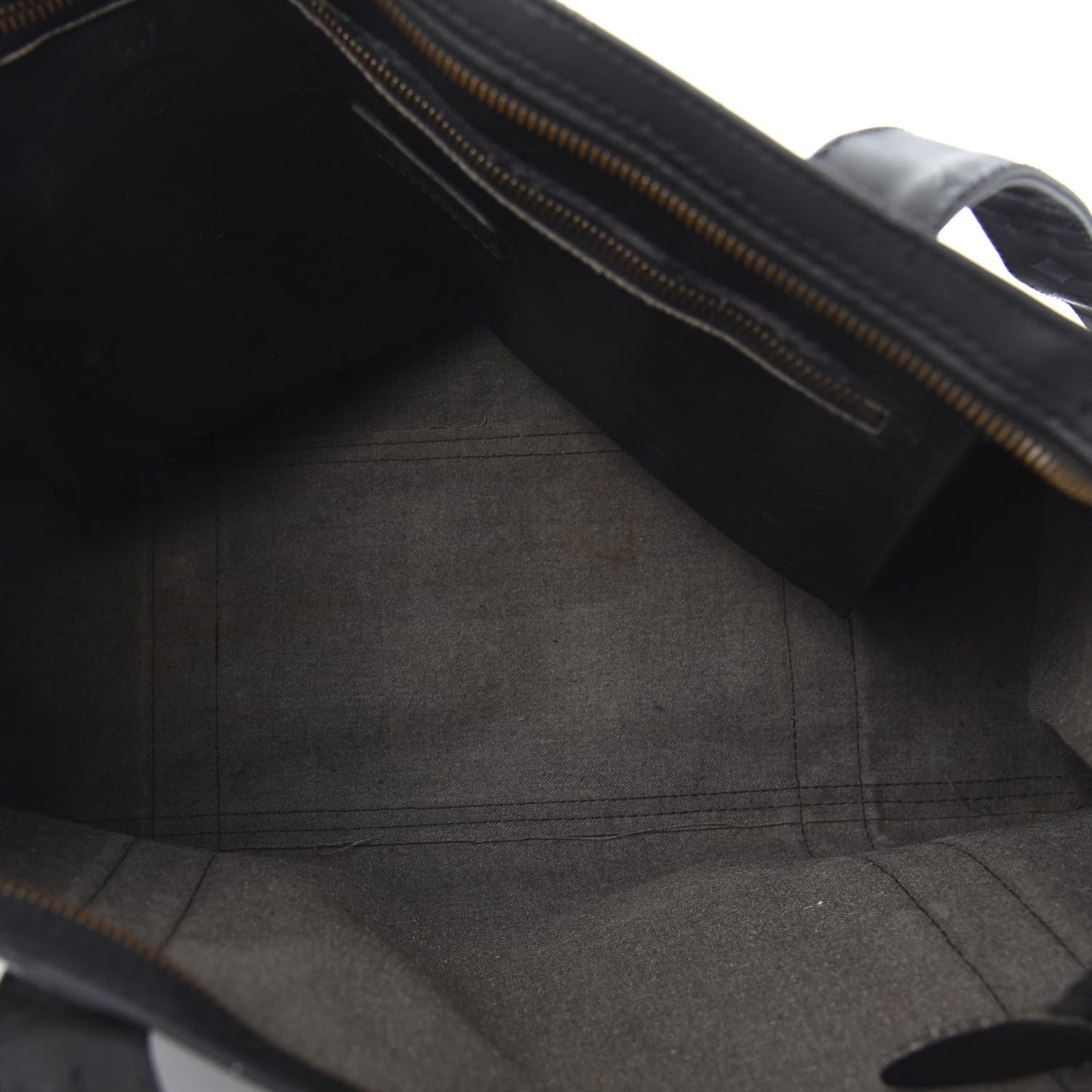 Monogram Coated Canvas Tote Bag Black