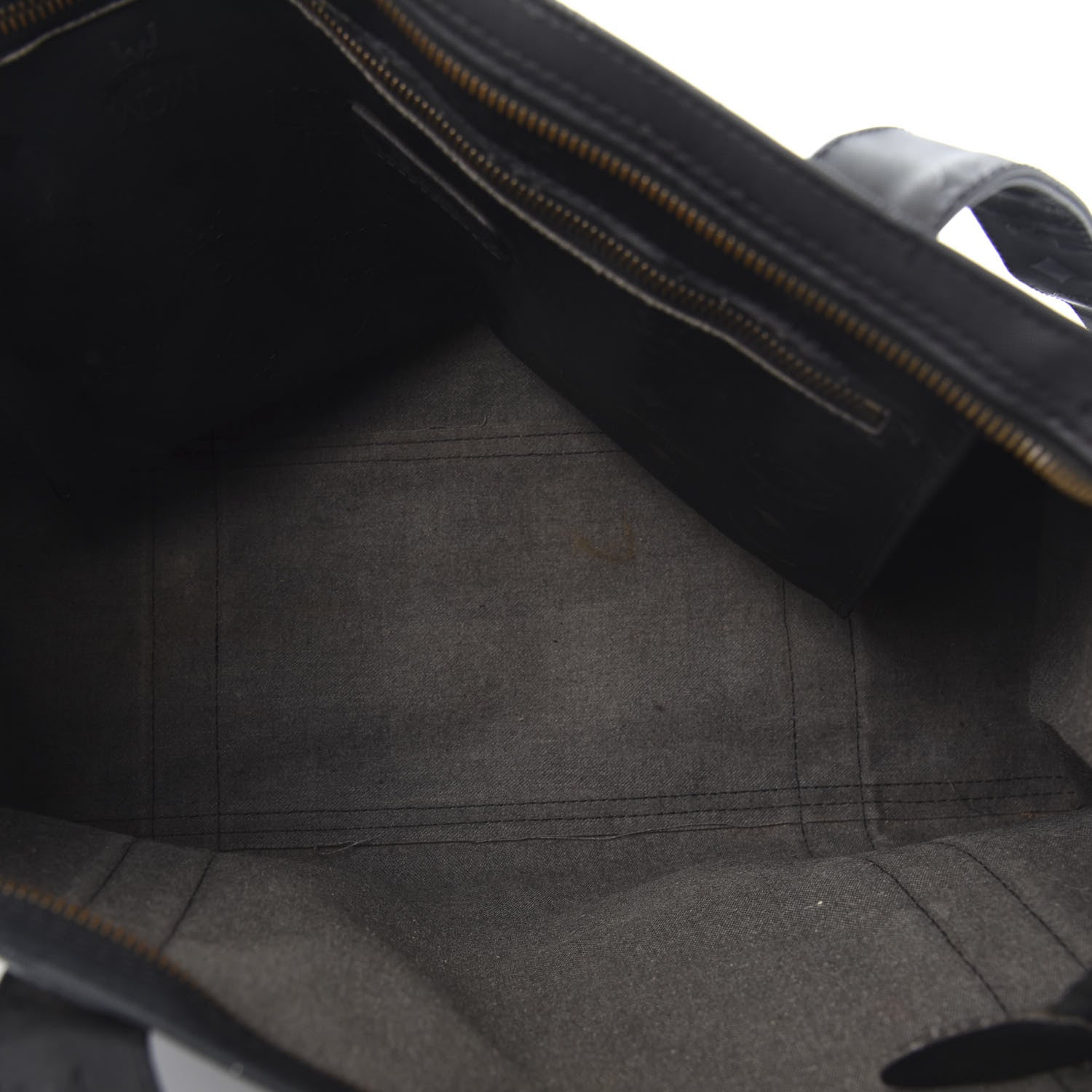 MCM Monogram Coated Canvas Tote Bag Black 4 of 11