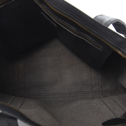 MCM Monogram Coated Canvas Tote Bag Black 4 of 11